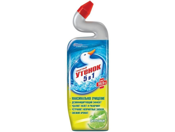 6895 Туалетне каченя 5в1 гель Цитрусовий вихор 750мл /12
