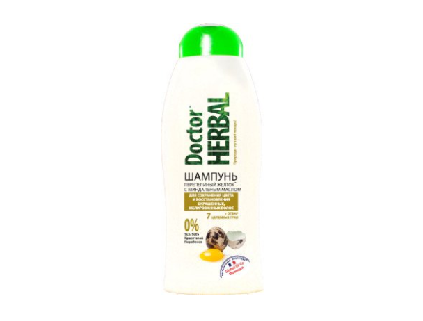 4881 Шампунь Dr.Herbal 400 мл Перепелиний жовток /24