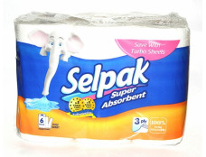 5043 Рушник паперовий "Selpak" 6шт/уп  /4
