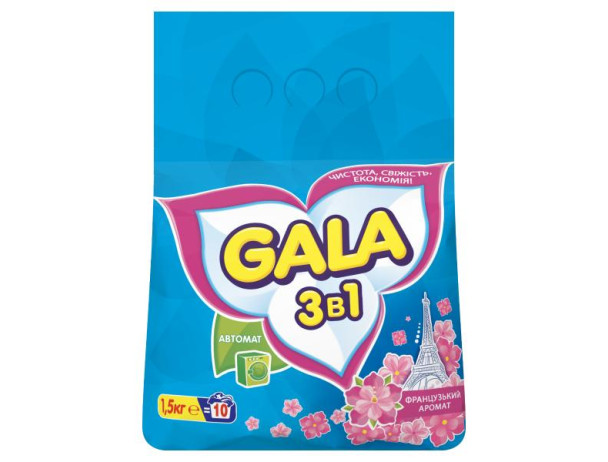 00371 GALA  Авт. 1.5кг порошок Весняна Свіжість.