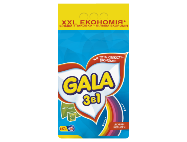 2095 GALA  Авт. 6 кг  порошок Яскраві кольори