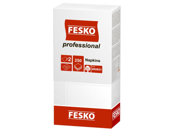 542 Серветка RUTA Professional"Біла 33*33 (250л) 2-шар./4