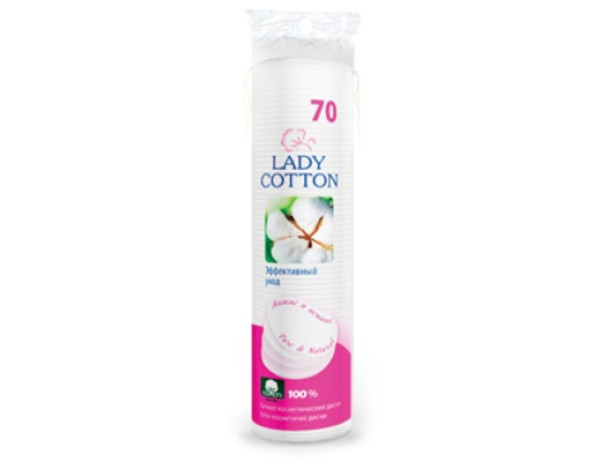 3016 Lady Cotton Ватні космет. диски 80+20шт