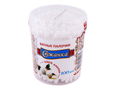 Свіжанка Ватні палички 100шт/Банка