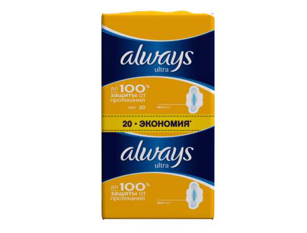 2309 06770 Прокладки ALWAYS Ultra Light  Duo   20шт\уп