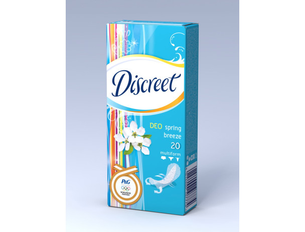 79634 Прокладки DISCREET щоденні Весняний Бриз 20шт