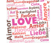 Серветка "Марго"33х33см "Love You" /3/   /  15 уп.ящ.