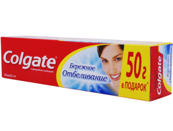 3542 Зуб.паста Colgate  Дбайливе Відбілювання 150мл.