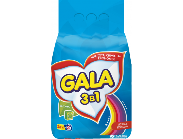 00470 GALA  Авт. 3 кг порошок Яскраві кольори.