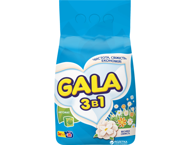 00418 GALA  Авт. 3 кг порошок  Весняна Свіжість